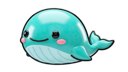 Cute Cartoon Whale
