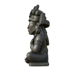 Obraz premium Aztec Chac Mool reproduction isolated over a white background