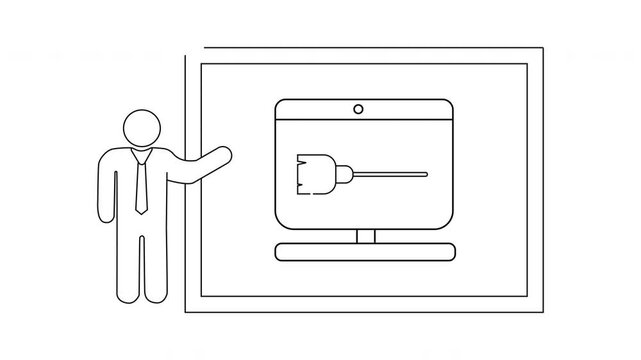 Presentation on Computer Technology - A Simple Line Drawing.