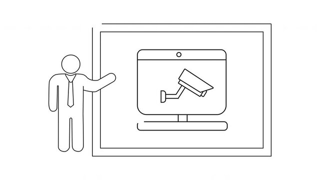Security System Presentation - Surveillance Technology and Data Protection.