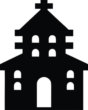 dogon granary silhouette vector illustration on transparent background