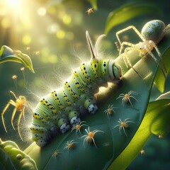 caterpillar on a leaf