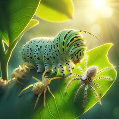 caterpillar on a leaf