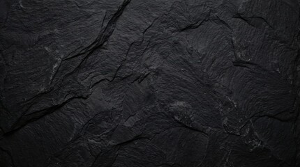 Fototapeta premium Dark stone texture displayed, slate rock surface background, abstract natural material concept