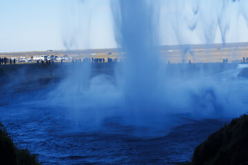 アイスランドのセリャラントスフォスの滝