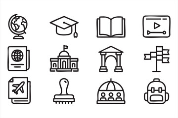 Education and Learning Icon Set © MD.sahadat