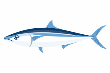 Obraz premium a blue and white fish with a long body