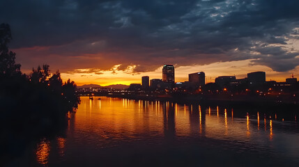 Gold Rush Timelapse Over Sacramento Skyline Db88Cfe7