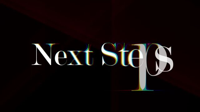 next steps text
