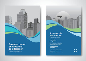 Template vector design for Brochure, AnnualReport, Magazine, Poster, Corporate Presentation, Portfolio, Flyer, infographic, layout modern size A4, Front and back, Easy to use and edit.