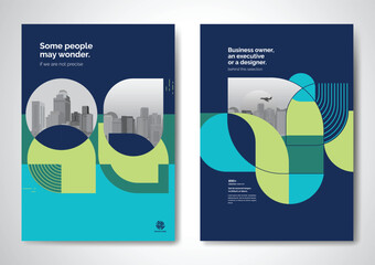 Template vector design for Brochure, AnnualReport, Magazine, Poster, Corporate Presentation, Portfolio, Flyer, infographic, layout modern size A4, Front and back, Easy to use and edit.