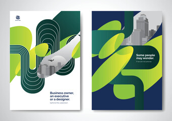 Template vector design for Brochure, AnnualReport, Magazine, Poster, Corporate Presentation, Portfolio, Flyer, infographic, layout modern size A4, Front and back, Easy to use and edit.