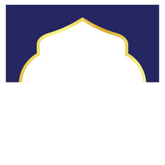 Golden Islamic Frame
