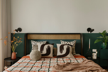 Stylish Bedroom Interior with Modern Accents