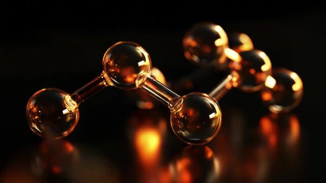 Footage Close up view of a cluster of clear glass spheres, used for decorative or scientific purposes
