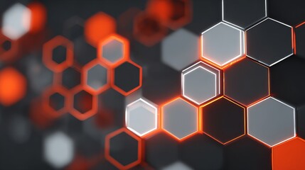 a background design featuring hexagons. technology or digital innovation. geometric shapes. tech conference poster or presentation