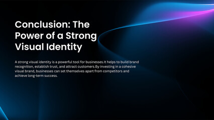 Fototapeta premium Black and Blue Festive Flat Illustration Visual Brand Audit Presentation 