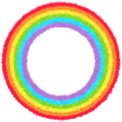 Fototapeta premium rainbow circle frame, Rainbow Circle Ring Colorful Circular Frame