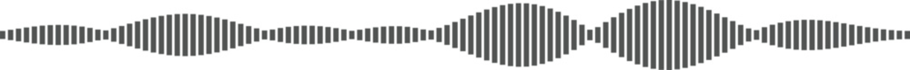 Fototapeta premium Sound wave pattern illustration Vector