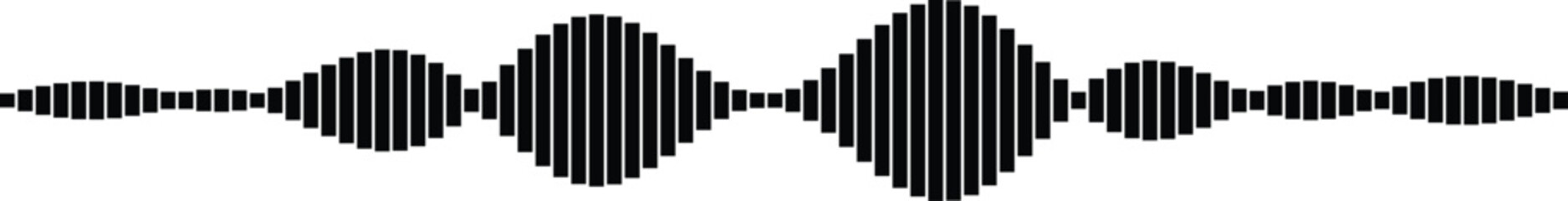 Fototapeta premium Sound wave pattern illustration Vector