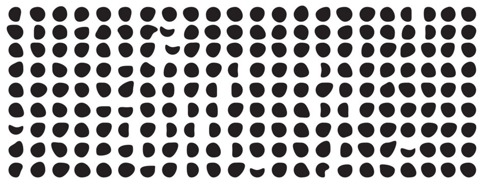 Blob shapes black collection vector design elements isolated. Random blob circles icon set. Isolated on a white background.
