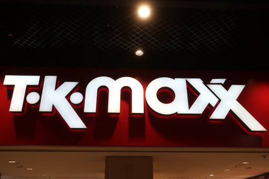 T.K. MAXX (TK Maxx) fashion clothing store at Promenada shopping mall. WARSAW, POLAND - JUNE 6 2025