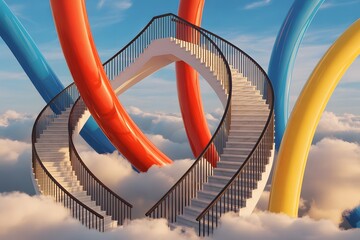 Ascending pathways to the sky