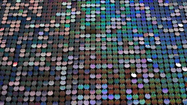 Dynamic colorful abstract pattern movement in high definition looping background