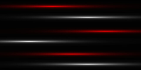 3d Rendering. Abstract red and black light pattern with the gradient. Background black dark modern. Luxurious bright red lines with metallic effect,eps10