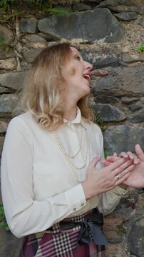 Couple holding hands and looking at each other in madeira
