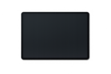 Digital tablet on dark background for technology presentation and design projects