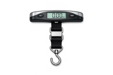 Digital luggage scale with hook for accurate travel weight measurement