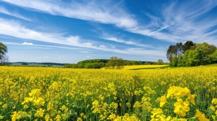 Fototapeta premium Capture the essence of spring with these stunning garden scenery pictures, featuring colorful tulips, fragrant roses, delicate cherry blossoms, and lush green lawns under warm sunlight. Ideal for home