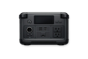 Obraz premium Portable power station design for emergency backup and outdoor adventures