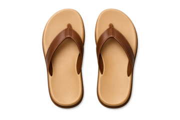 Minimalistic brown and beige sandals perfect for summer casual wear design