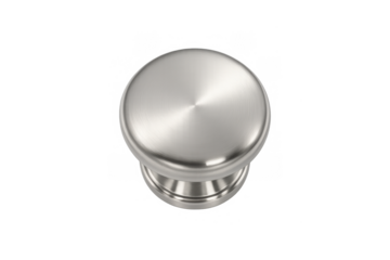 Minimalist silver cabinet knob design for modern interior décor and hardware inspiration