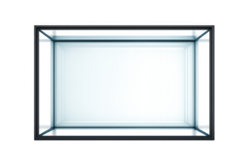 Minimalist empty aquarium design for digital or print projects