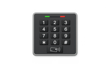 Modern keypad interface for secure access control systems and digital security solutions
