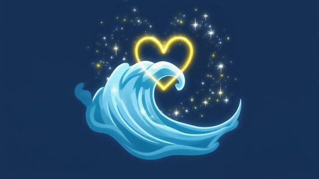 Abstract blue wave background featuring winter snowflakes and festive Christmas stars in a vector illustration design for holiday wallpapers