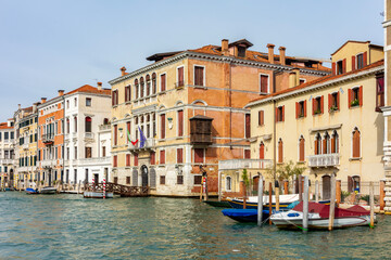 Obraz premium Architecture of Cannagerio sestiere facing Grand canal, Venice, Italy