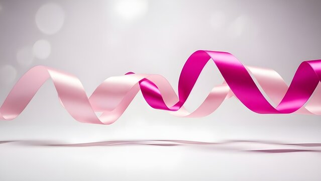 Fondo abstracto con forma de bata rosa con l&iacute;neas onduladas rosa, papel tapiz