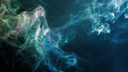 Obraz premium Abstract Smoky Teal Blue Background