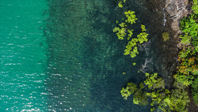 Aerial view of Cap tribulation, Queensland, Australia