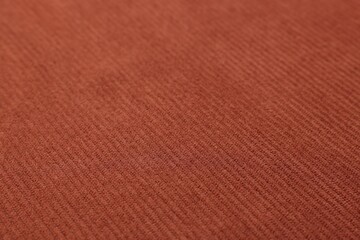 Fototapeta premium Texture of brown fabric as background, closeup