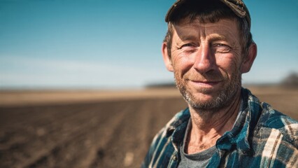 Portrait of a Weathered Farmer