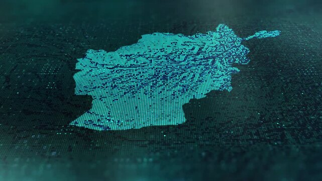 Germany digital map animation stock footage. Showing innovation in tech, technology AI sector.