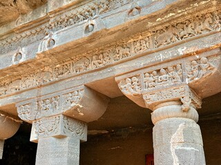 Ajanta Caves Cave 1 and Cave 2, iconic Buddhist rock-cut temples and wall paintings in India
