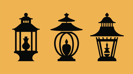 Traditional asian lanterns