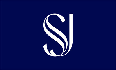 Obraz premium SJ Letter Monogram Logo Vector Illustration , Initial Logo Design