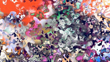 Abstract organic liquid texture with flowing amorphous shapes and expressive digital surface